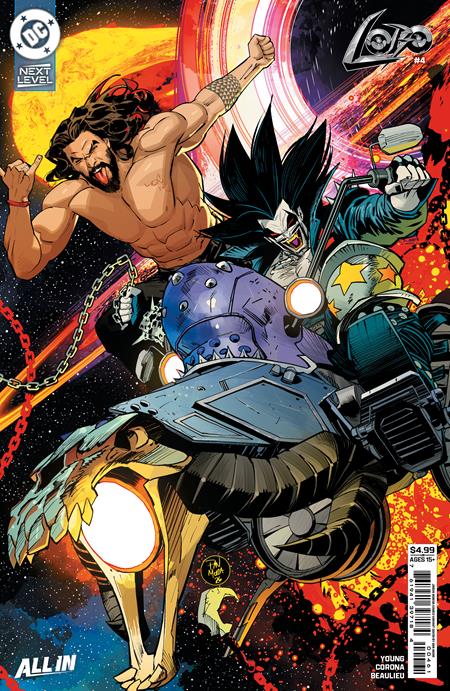 LOBO #4 CVR F DAN MORA JASON MOMOA CAMEO CARD STOCK VAR DC Comics Skottie Young Jorge Corona Dan Mora PREORDER
