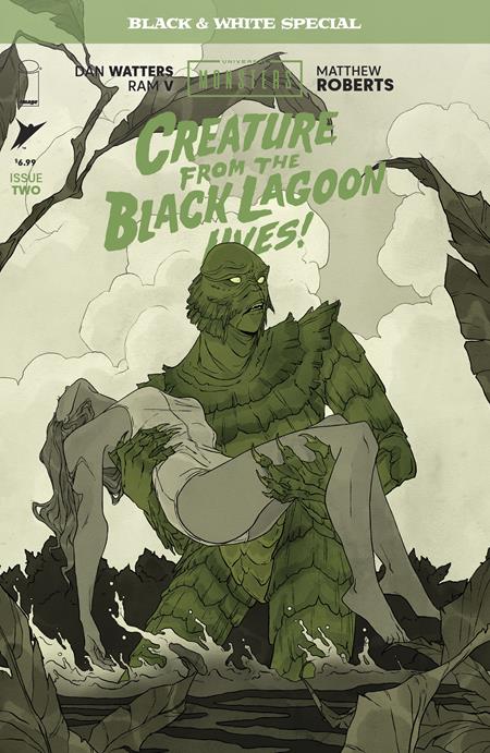 Universal Monsters: Creature from the Black Lagoon Lives! Black & White Special 2 Comic Abigail Larson Variant Image Comics 2026