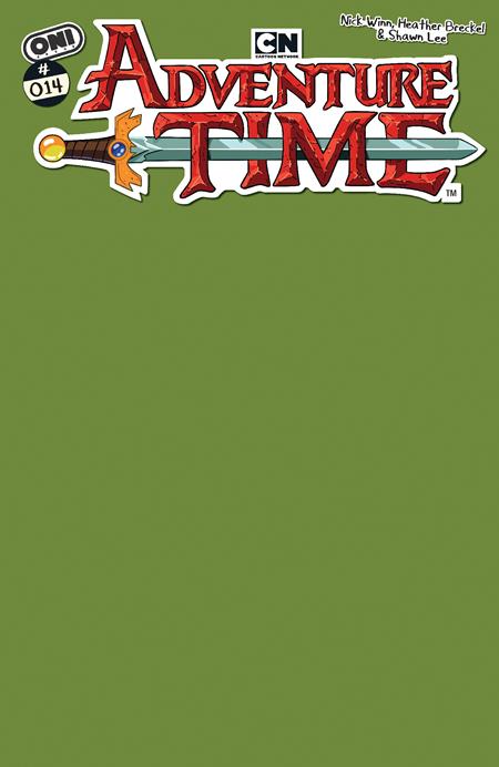 Adventure Time (Oni Press) 14 Comic Betty Grof Green Blank Sketch Variant Oni Press 2026