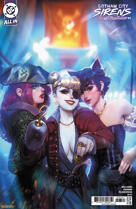GOTHAM CITY SIRENS UNFIT FOR ORBIT #3 (OF 5) CVR B NOOBOVICH CARD STOCK VAR DC Comics Leah Williams Haining Noobovich PREORDER