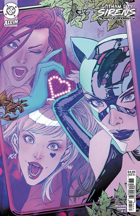 Gotham City Sirens: Unfit for Orbit 5 Comic Guillem March Connecting Variant DC Comics 2025