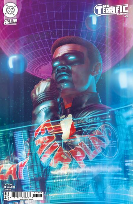 MR TERRIFIC YEAR ONE #3 (OF 6) CVR B RAHZZAH CARD STOCK VAR DC Comics Al Letson Valentine De Landro Rahzzah PREORDER