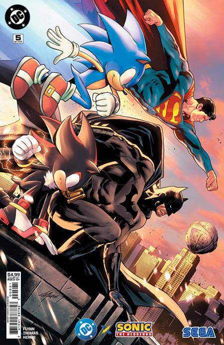 DC X Sonic The Hedgehog 5 Comic Lucas Meyer Variant DC Comics 2025