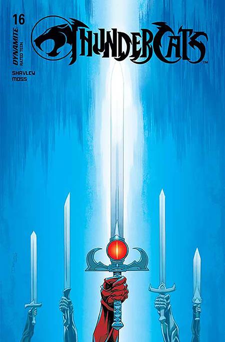 THUNDERCATS #16 CVR X DECLAN SHALVEY FOIL FOC BONUS VAR DYNAMITE Entertainment Declan Shalvey Drew Moss Declan Shalvey PREORDER