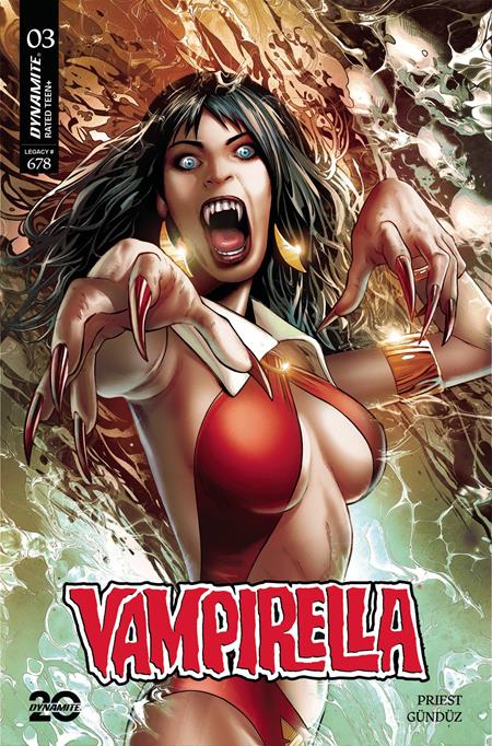 VAMPIRELLA (2025) #3 CVR B GREG LAND VAR DYNAMITE Entertainment Christopher Priest Ergun Gunduz Greg Land PREORDER