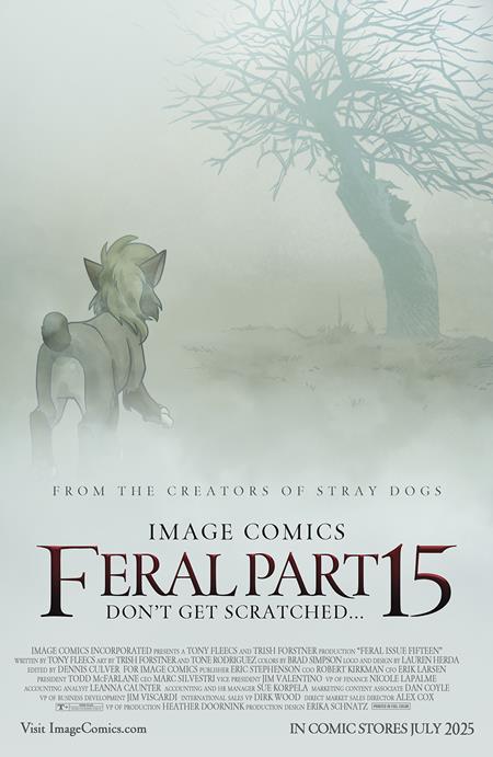 FERAL #15 CVR B TRISH FORSTNER & ALLEN PASSALAQUA VAR Image Comics Tony Fleecs Trish Forstner, Tone Rodriguez, Brad Simpson Trish Forstner, Allen Passalaqua, Tony Fleecs PREORDER