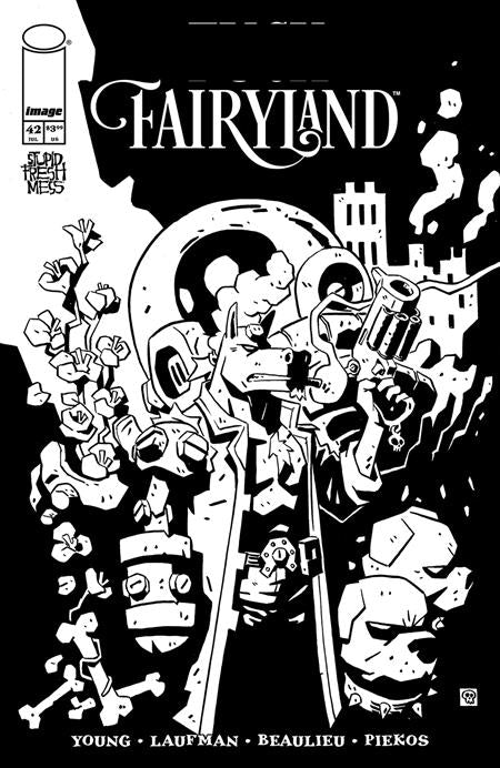 I HATE FAIRYLAND #42 CVR B DEREK LAUFMAN B&W VAR (MR) Image Comics Skottie Young Derek Laufman, Jean Francois Beaulieu, Nate Piekos Derek Laufman PREORDER