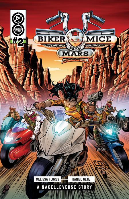 BIKER MICE FROM MARS (2025) #2 CVR A EDU SOUZA Oni Press Melissa Flores Daniel Gete Edu Souza PREORDER