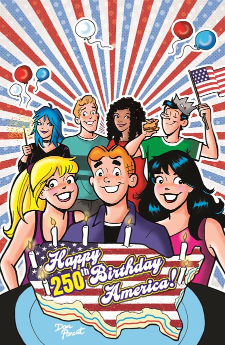 ARCHIE COMICS CELEBRATES AMERICAS 250TH (ONE SHOT) CVR D DAN PARENT FOIL FULL ART VAR Archie Comics Publications Various Various Dan Parent PREORDER