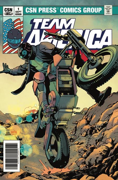 TEAM AMERICA RACING FULL THROTTLE EDITION #1 (ONE SHOT) CVR B JAVIER SALTARES VARIANT CSN Press Matthew L. Price Josh Hood Javier Saltares PREORDER