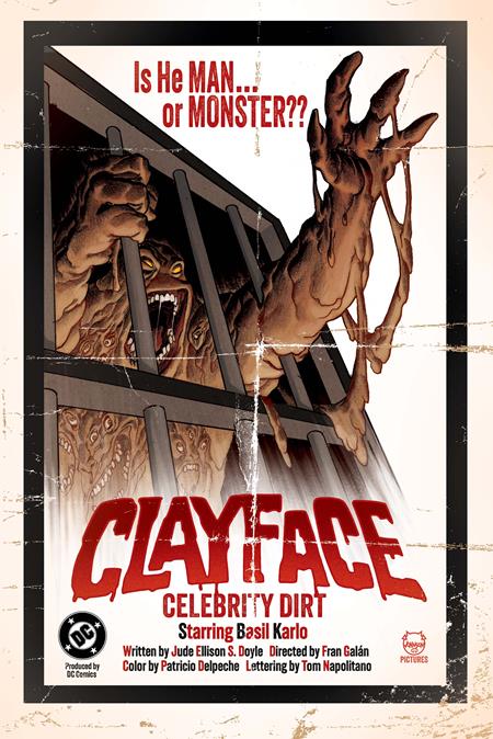 CLAYFACE CELEBRITY DIRT #1 (OF 6) CVR C DAVE JOHNSON CARD STOCK VAR DC Comics Jude Ellison S. Doyle Fran Galan Dave Johnson PREORDER