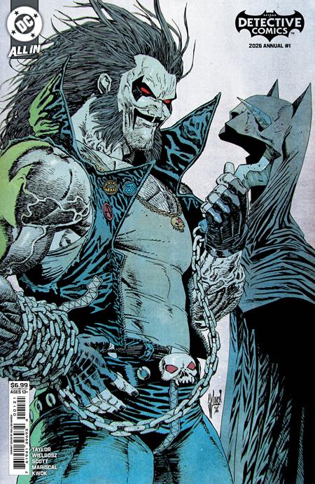 DETECTIVE COMICS 2026 ANNUAL #1 (ONE SHOT) CVR B GUILLEM MARCH CARD STOCK VAR DC Comics Tom Taylor, Dave Wielgosz Nicola Scott, Fran Mariscal Guillem March PREORDER