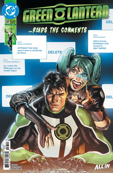 GREEN LANTERN #37 CVR A EDDY BARROWS DC Comics Jeremy Adams Xermanico Eddy Barrows PREORDER