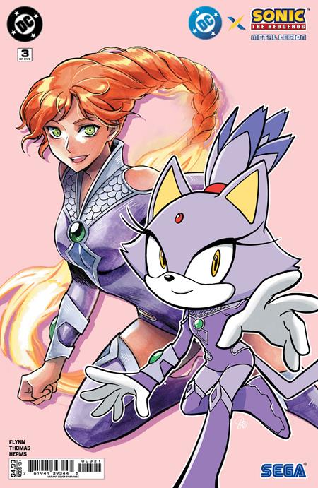 DC X SONIC THE HEDGEHOG THE METAL LEGION #3 (OF 5) CVR B SAOWEE CARD STOCK VAR DC Comics Ian Flynn Adam Bryce Thomas Saowee PREORDER