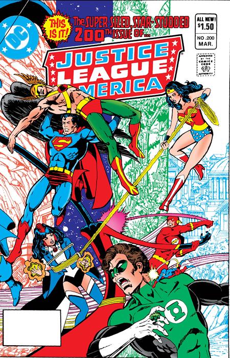 JUSTICE LEAGUE OF AMERICA #200 FACSIMILE EDITION CVR A GEORGE PEREZ DC Comics Gerry Conway Various George Perez PREORDER
