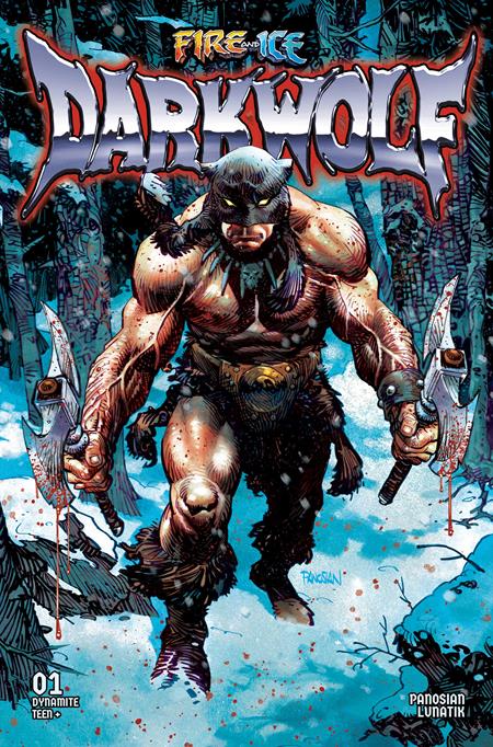 FIRE AND ICE DARKWOLF #1 CVR A DAN PANOSIAN DYNAMITE Entertainment Andrey Lunatik Andrey Lurevich Dan Panosian PREORDER