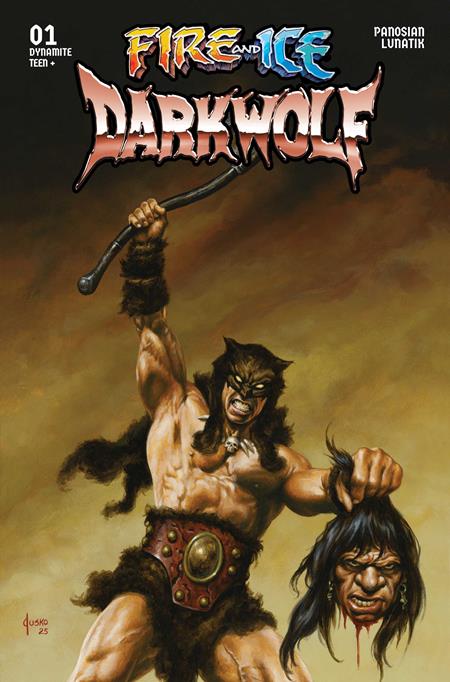 FIRE AND ICE DARKWOLF #1 CVR C JOE JUSKO VAR DYNAMITE Entertainment Andrey Lunatik Andrey Lurevich Joe Jusko PREORDER