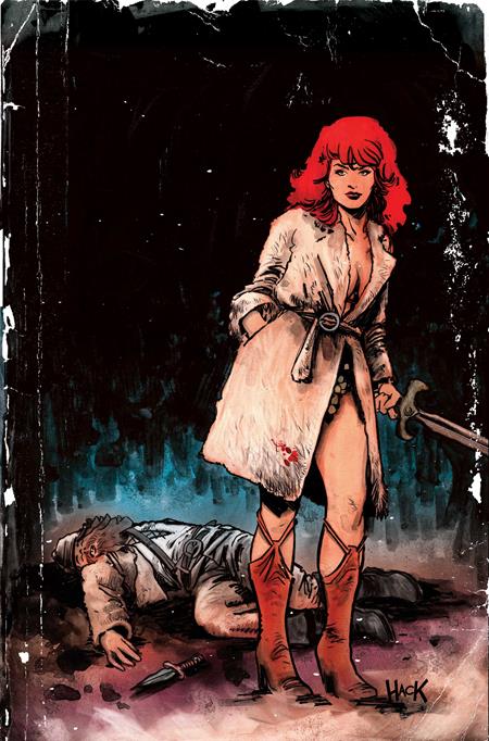 RED SONJA NOIR THE PLUNDER AND THE PRINCESS #1 (ONE SHOT) CVR F ROBERT HACK LTD VIRGIN VAR DYNAMITE Entertainment David Avallone Edson Novaes Robert Hack PREORDER