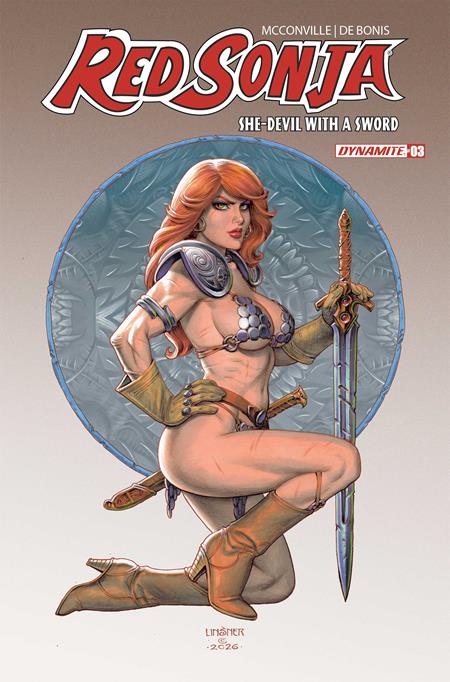 RED SONJA SHE DEVIL WITH A SWORD #3 CVR C JOSEPH MICHAEL LINSNER VAR DYNAMITE Entertainment Rory McConville Pablo De Bonis Joseph Michael Linsner PREORDER