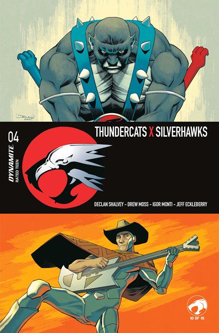 THUNDERCATS X SILVERHAWKS #4 CVR A DECLAN SHALVEY VAR DYNAMITE Entertainment Declan Shalvey Drew Moss Declan Shalvey PREORDER