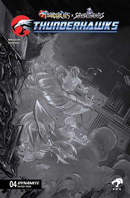 THUNDERCATS X SILVERHAWKS THUNDERHAWKS #4 CVR G INC 1:10 ALESSANDRO RANALDI VIRGIN VAR DYNAMITE Entertainment Ed Brisson Vincenzo Federici Alessandro Ranaldi PREORDER