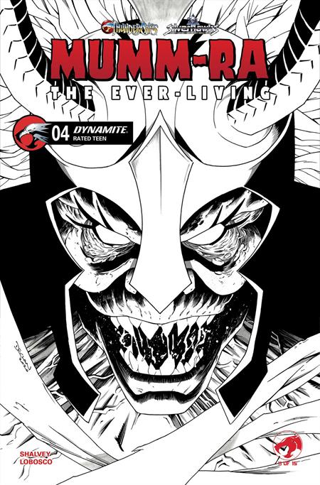 MUMM-RA THE EVER LIVING #4 CVR K DECLAN SHALVEY LINE ART VAR DYNAMITE Entertainment Declan Shalvey Rapha Lobosco Declan Shalvey PREORDER