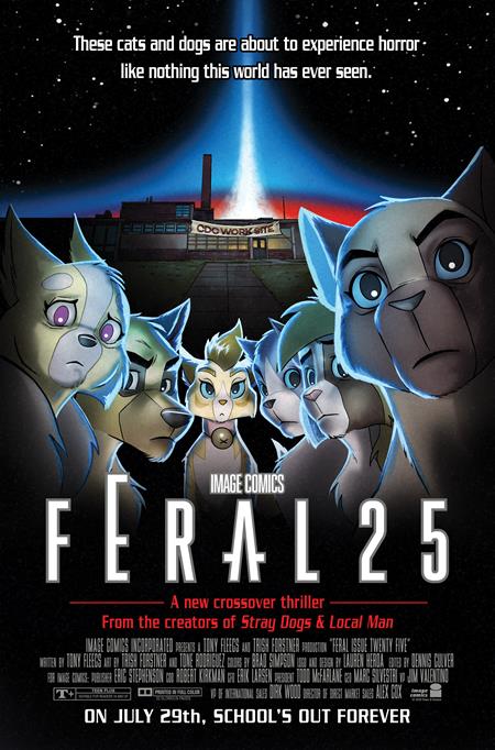 FERAL #25 CVR B TONE RODRIGUEZ & ALLEN PASSALAQUA FACULTY HOMAGE VAR Image Comics Tony Fleecs Trish Forstner, Tone Rodriguez, Brad Simpson Tony Fleecs, Trish Forstner, Tone Rodriguez, Allen Passalaqua PREORDER