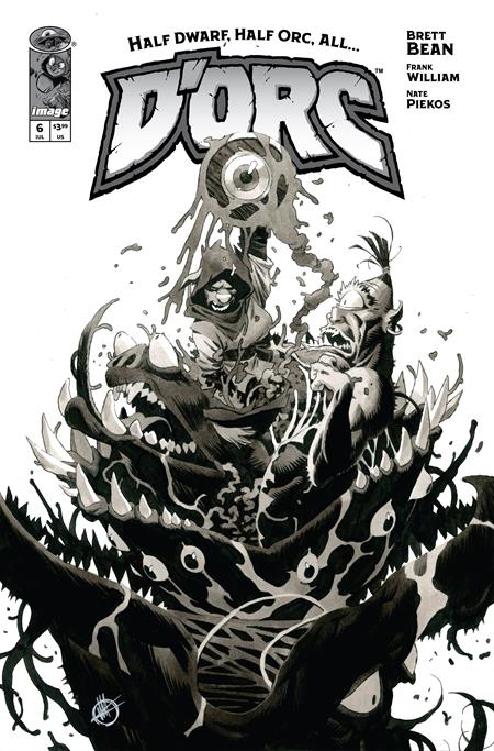 DORC #6 CVR D INC 1:50 MATTEO SCALERA B&W VAR Image Comics Brett Bean Brett Bean Matteo Scalera PREORDER
