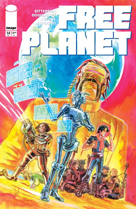 FREE PLANET #14 CVR B JED DOUGHERTY VAR Image Comics Aubrey Sitterson Jed Dougherty Jed Dougherty PREORDER