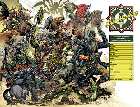 GHOST MACHINE THE OFFICIAL GUIDEBOOK #4 (OF 5) CVR C IVAN REIS & DANNY MIKI WRAPAROUND VAR Image Comics Geoff Johns, Brad Meltzer, Peter J. Tomasi, Maytal Zchut Jason Fabok, Brad Anderson Ivan Reis, Danny Miki, Brad Anderson PREORDER