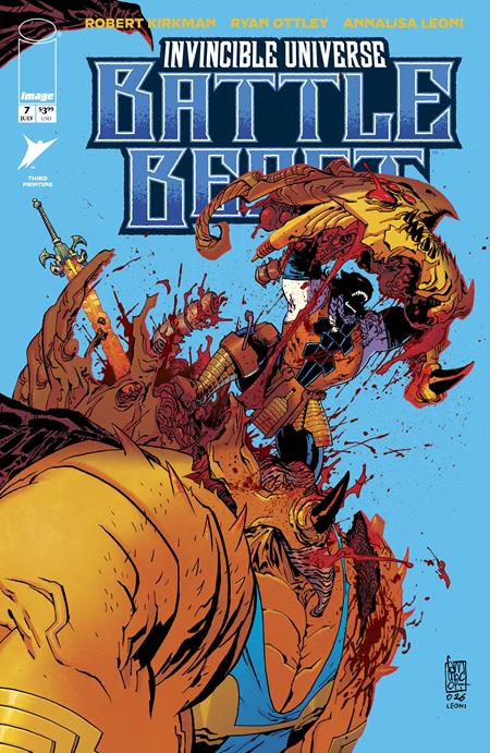 INVINCIBLE UNIVERSE BATTLE BEAST #7 3RD PTG Image Comics Robert Kirkman Ryan Ottley, Annalisa Leoni Guiseppe Camuncoloi, Annalisa Leoni PREORDER