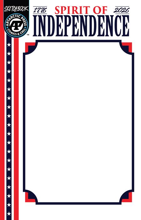 SPIRIT OF INDEPENDENCE SKETCHBOOK (ONE SHOT) Massive Publishing Blank Sketch Blank sketch pages Blank sketch cover PREORDER
