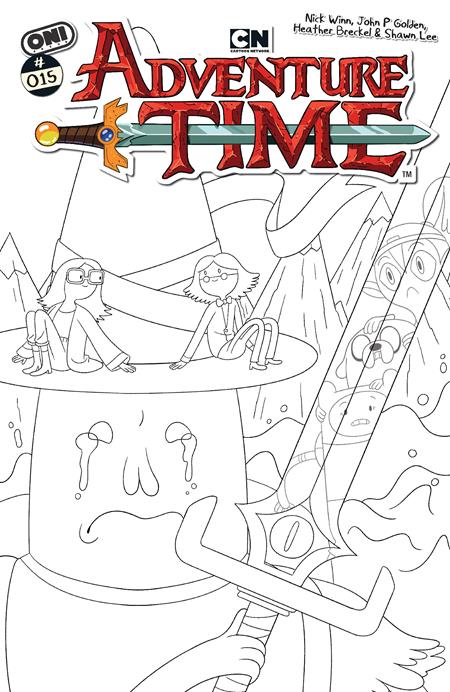 ADVENTURE TIME (2025) #15 CVR E INC 1:20 NICK WINN B&W VAR Oni Press Nick Winn John P Golden Nick Winn PREORDER