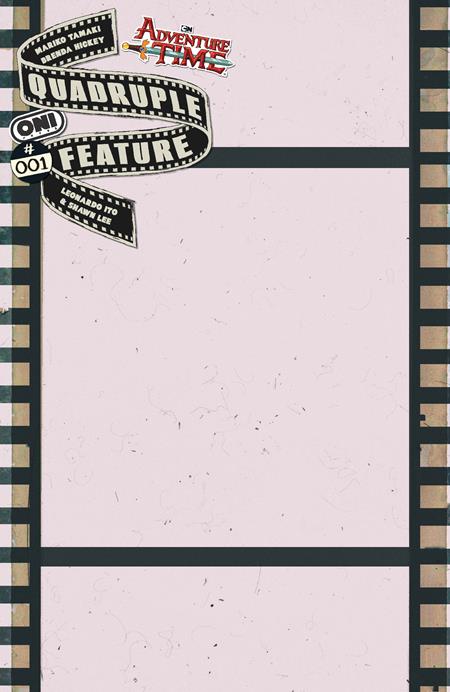 ADVENTURE TIME QUADRUPLE FEATURE #1 (OF 4) CVR C CELLULOID BLANK SKETCH VAR Oni Press Mariko Tamaki Brenda Hickey Blank Sketch PREORDER