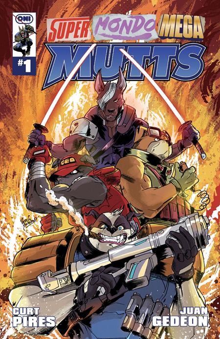 SUPER MONDO MEGA MUTTS #1 (OF 4) CVR O PATRICK MULHOLLAND VAR (MR) Oni Press Curt Pires Juan Gedeon Patrick Mulholland PREORDER