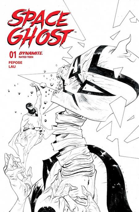 Space Ghost (Dynamite), Vol. 2 1 Comic 1:10 Jae Lee Incentive B&W Dynamite Entertainment 2025