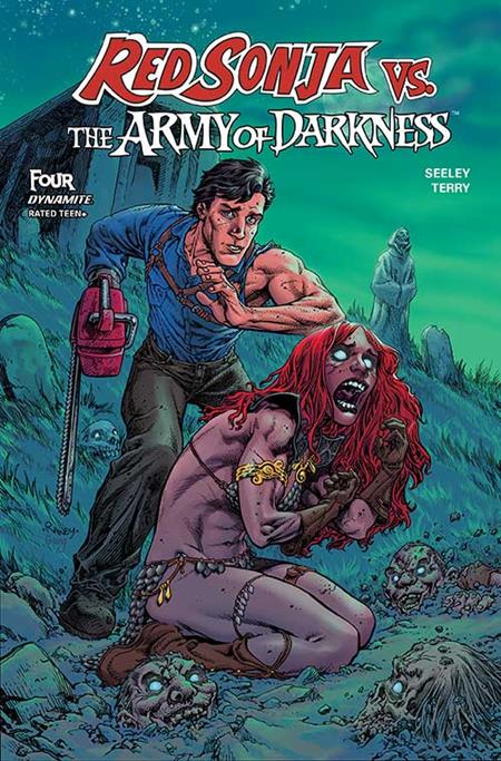 Red Sonja vs. The Army of Darkness 4 Comic Tom Raney Variant Dynamite Entertainment 2025