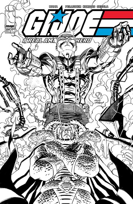 G.I. Joe: A Real American Hero 2023 (Image) 319 Comic Andy Kubert B&w Variant Image Comics 2025