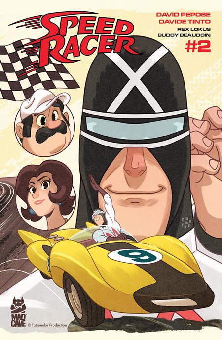 Speed Racer (Mad Cave Studios) 2 Comic Sean Galloway Retro Manga Variant Mad Cave 2025