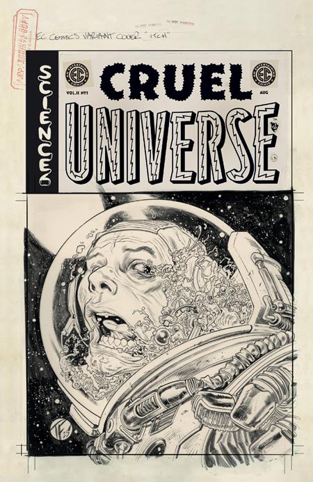 Ec Cruel Universe 2 1 Comic 1:20 Tom Fowler B&w Artist Edition Incentive Oni Press 2025