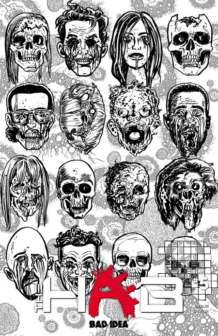 HAB #5 (OF 6) CVR E DAVID LAPHAM BW DEAD SKULLS VAR BAD IDEA Joshua Dysart David Lapham David Lapham PREORDER