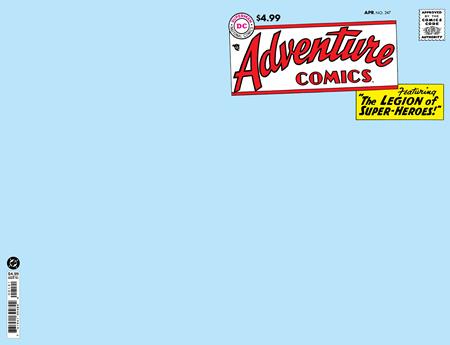 Adventure Comics, Vol. 1 247 Comic Facsimile Blank Variant DC Comics 2026