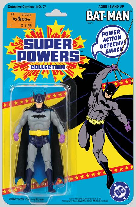 DETECTIVE COMICS #27 FACSIMILE EDITION CVR B JASON GEYER & ALEX SAVIUK FIRST APPEARANCE BATMAN SUPER POWERS ACTION FIGURE CARD STOCK VAR (2026) DC Comics Various Various Jason Geyer, Alex Saviuk PREORDER