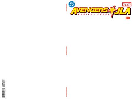 JLA / Avengers 4 Comic Facsimile Blank Variant DC Comics and Marvel Comics 2026