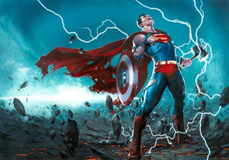 AVENGERS JLA #4 FACSIMILE EDITION CVR E GABRIELE DELL OTTO WRAPAROUND VAR DC Comics Kurt Busiek George Perez Gabriele Dell Otto PREORDER