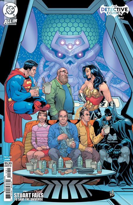 DETECTIVE COMICS #1112 CVR E SEAN IZAAKES STUART FAILS TO SAVE THE UNIVERSE CARD STOCK VAR DC Comics Tom Taylor Mikel Janin Sean Izaakes PREORDER