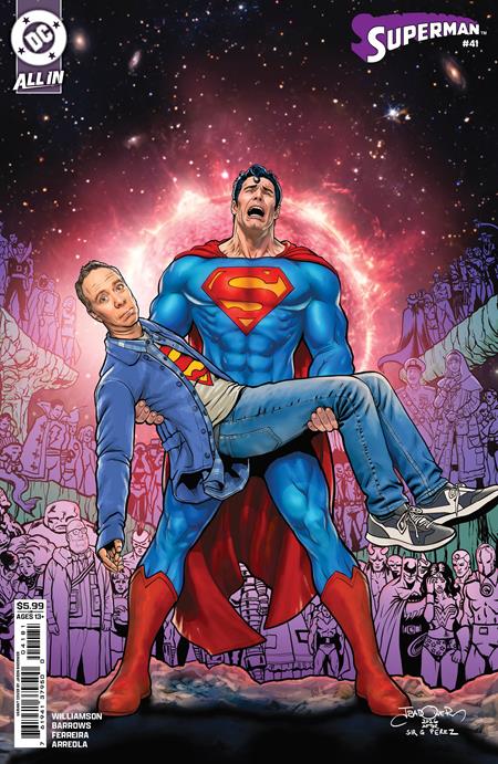 SUPERMAN #41 CVR F JASON BADOWER STUART FAILS TO SAVE THE UNIVERSE CARD STOCK VAR (KINGDOM OF ZOD) DC Comics Joshua Williamson Eddy Barrows Jason Badower PREORDER