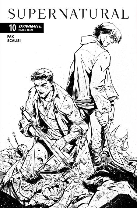 SUPERNATURAL #10 CVR G INC 1:10 DAVID COUSENS LINE ART VAR DYNAMITE Entertainment Greg Pak Daniel Scalisi David Cousens PREORDER