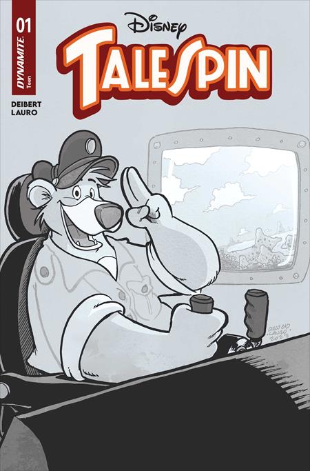 TALESPIN #1 CVR R INC 1:50 CARLO LAURO LINE ART VAR DYNAMITE Entertainment Amanda Deibert Carlo Lauro Carlo Lauro PREORDER
