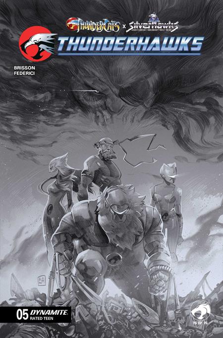THUNDERCATS X SILVERHAWKS THUNDERHAWKS #5 CVR G INC 1:10 ALESSANDRO RANALDI LINE ART VAR DYNAMITE Entertainment Ed Brisson Vincenzo Federici Alessandro Ranaldi PREORDER